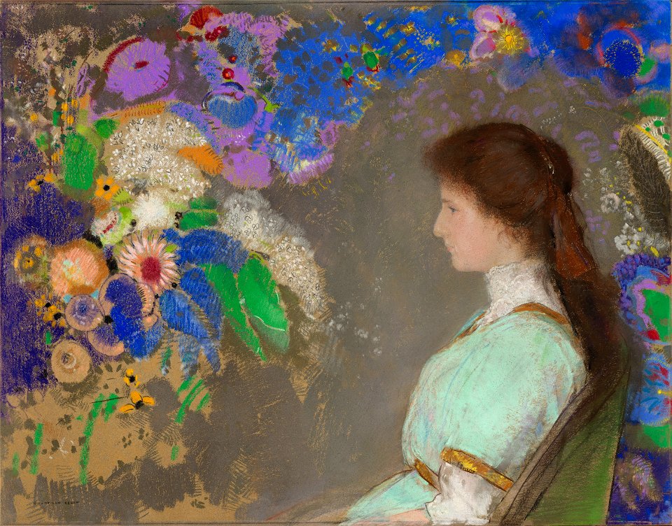 Odilon Redon (French, 1840-1916) - Violette Heymann - 1976.1926 - Cleveland Museum of Art