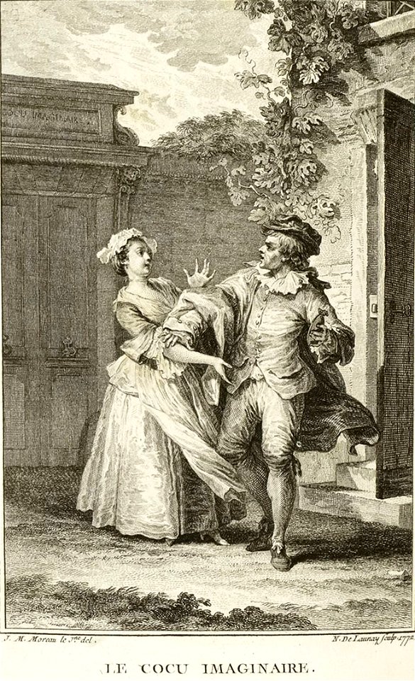 Oeuvres de Molière -Le Cocu imaginaire - Bret - Nicolas de Launay