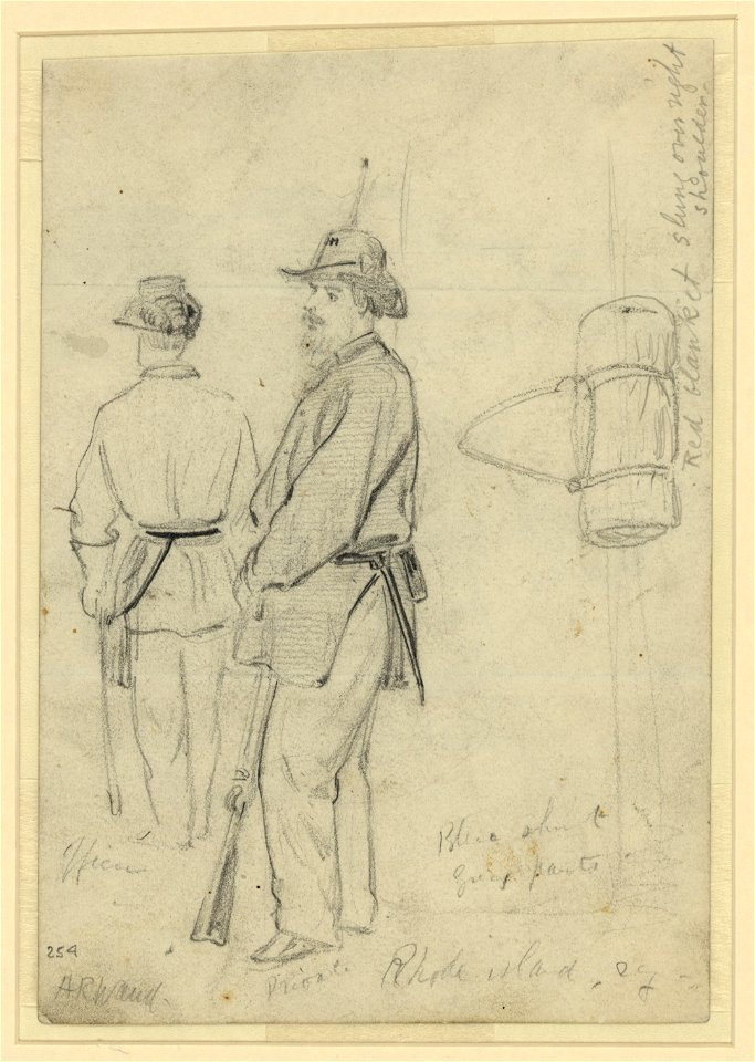 Officer and private of a Rhode Island regiment LCCN2004660768