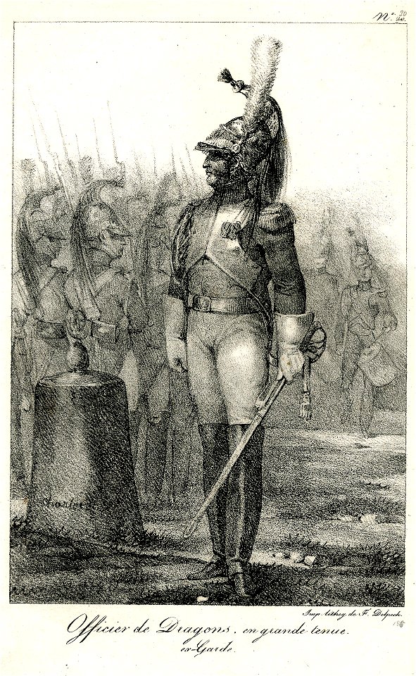 Officier de dragons, ex-Garde (BM 1855,0414.104)