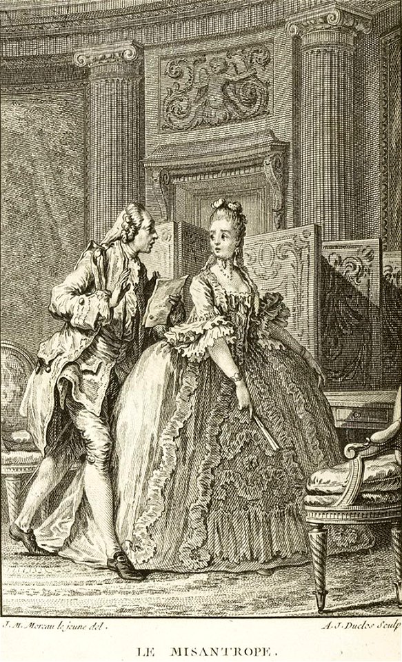 Oeuvres de Molière -Le Misanthrope - Bret - Antoine-Jean Duclos