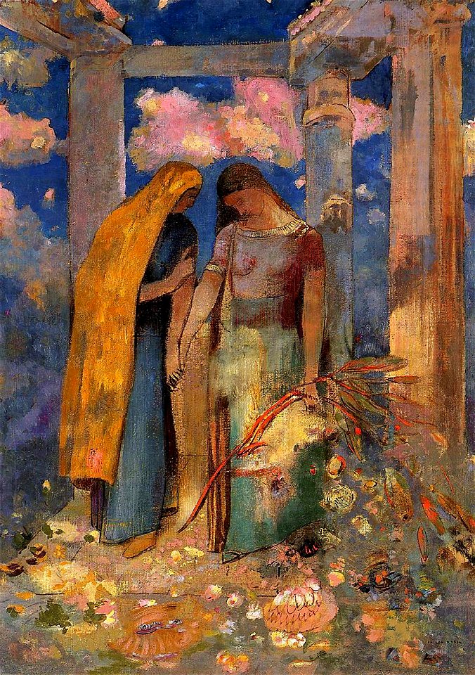 Odilon Redon - Mystical Conversation - Gifu Museum of Art