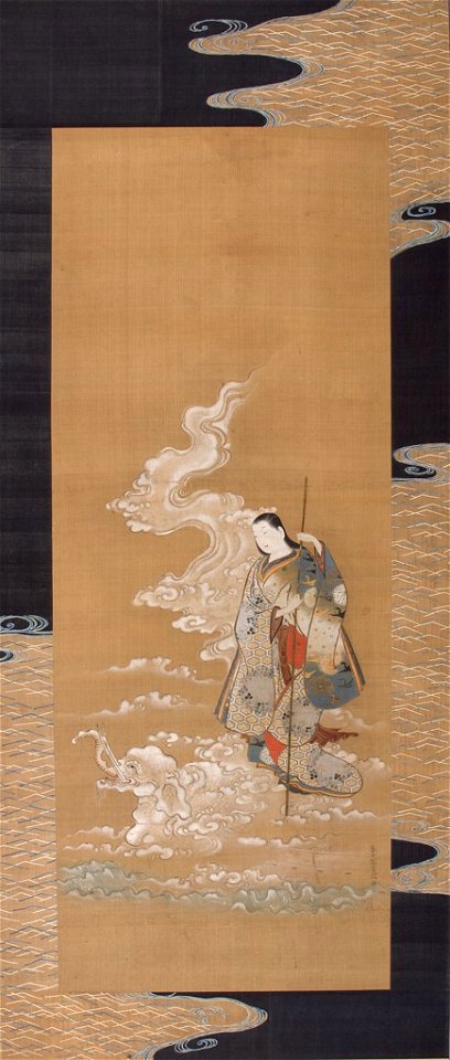 Ogawa Haritsu - Courtesan Eguchi as the Bodhisattva Fugen with a White Elephant - 2013.57 - Harvard Art Museums
