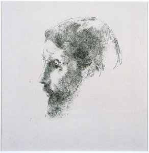 Odilon Redon - Portrait of Bonnard (Artist's Proof) - Google Art Project