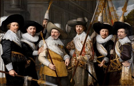 Officieren van het Witte Vendel van de Haagse Schutterij, 1636