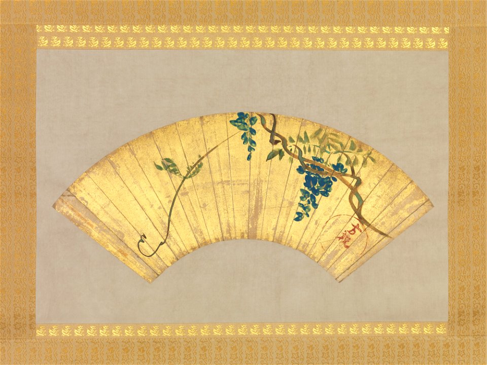 Ogata Kōrin - Wisteria - 29.100.526 - Metropolitan Museum of Art