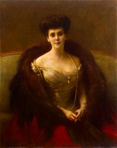 Pascal-Adolphe-Jean Dagnan-Bouveret La Princesa Olga Paley 1904. Free illustration for personal and commercial use.