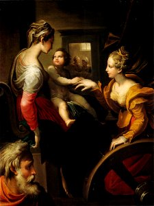Parmigianino, matrimonio mistico di santa caterina, collezione privata