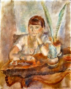 Jules Pascin Portrait Mimi Laurent