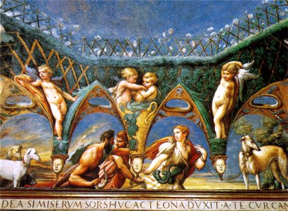 Parmigianino, affreschi di fontanellato 01