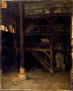 Pascal Adolphe Jean Dagnan-Bouveret - Vue intérieure de l'ancien manège de la rue Sainte-Marguerite - P355 - Musée Carnavalet