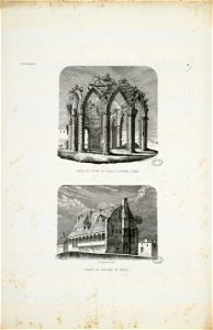 Partie des ruines de l'église St. Etienne d'Agen - Ruines du Château de Nérac (t. I, n° 15) - Fonds Ancely - B315556101 A DUMEGE 020
