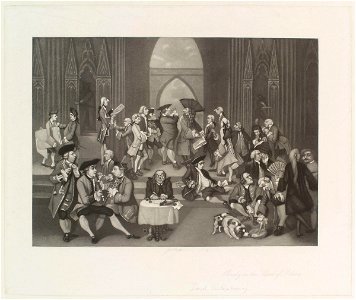 Parody on the School of Athens by Sir Joshua Reynolds