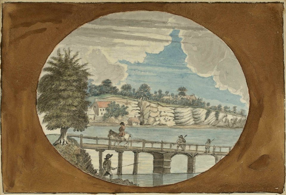 Part of Chepstow Bridge down River (1205512)