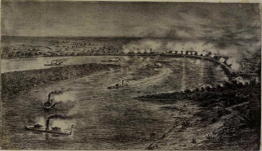 Passagem de Humaytá effectuada, na noite de 19 de Fevereiro de 1868, pelos encouraçados Barroso, Bahia e Tamandaré, levando a reboque os monitores Rio Grande, Alagoas e Pará