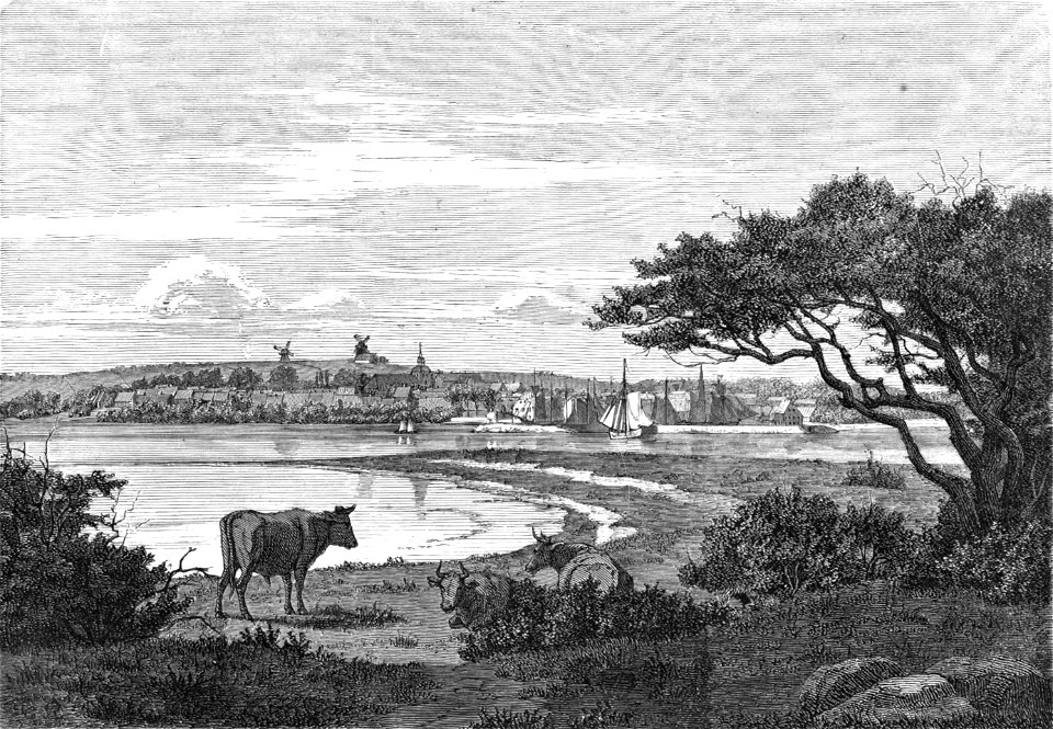 Parti af Ærøeskøbing, seet fra Deirø