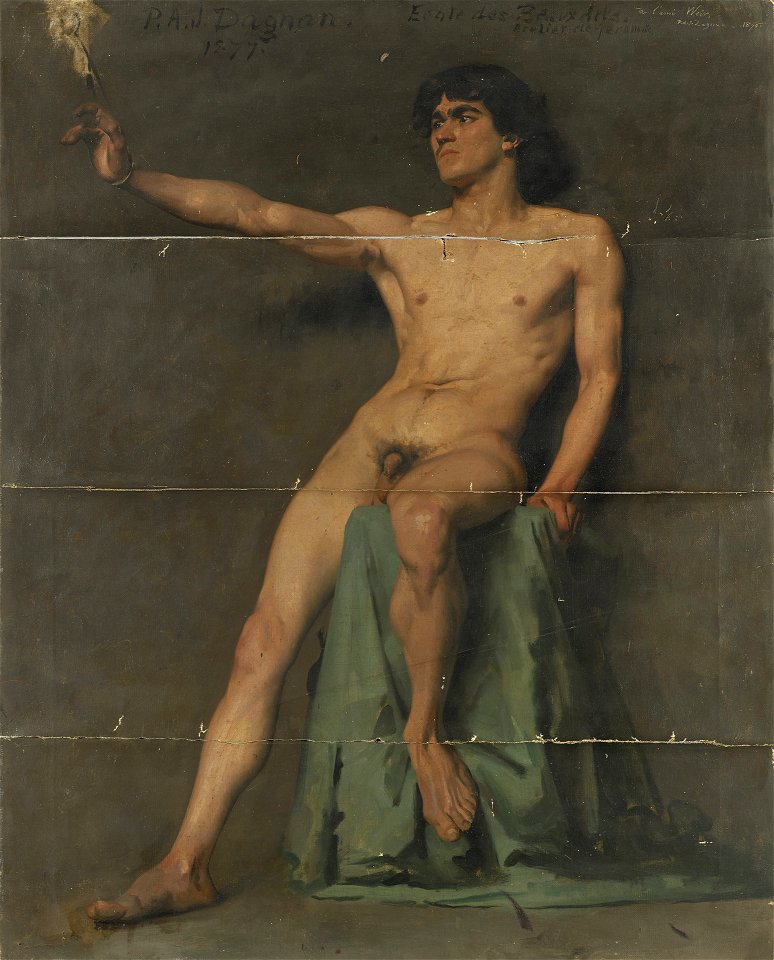 Pascal Adolphe Jean Dagnan-Bouveret - Male Nude Study - 1914.17 - Yale University Art Gallery