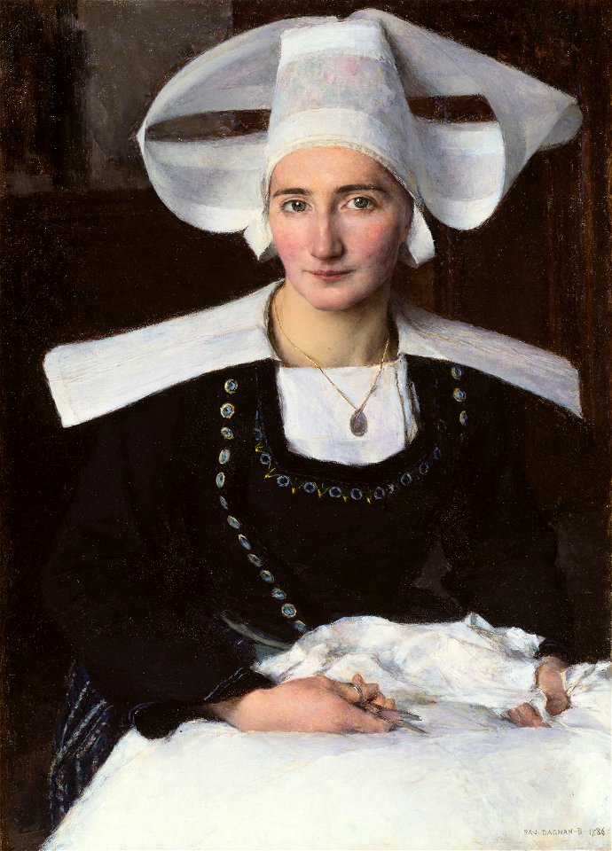 Pascal Adolphe Jean Dagnan-Bouveret - Woman from Brittany - 1922.442 - Art Institute of Chicago