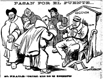Pasan por el puente, de Tovar, El Liberal, 10 de abril de 1910