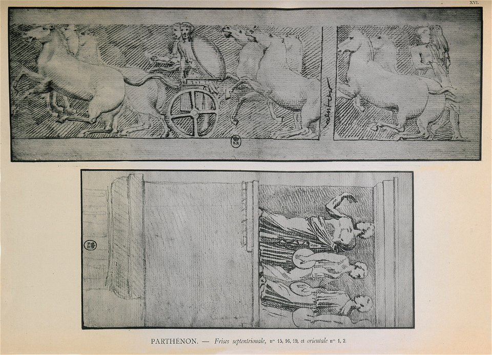 Parthénon, frises septentrionale et orientale - Omont Henri Auguste - 1898