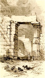 Part of the Portico of the Propylaea - Wordsworth Christopher - 1882. Free illustration for personal and commercial use.