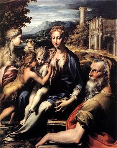 Parmigianino - Madonna with saints - Web Gallery of Art