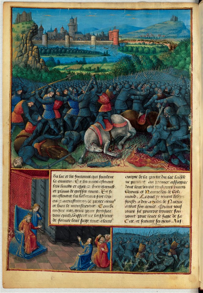 Passages d'outremer - BNF Fr.5594, f37v - bataille de Dorylée