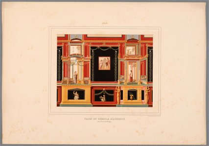 Paroi de Temple d'Auguste, sur le Forum de Pompeï, objectnr A 12816