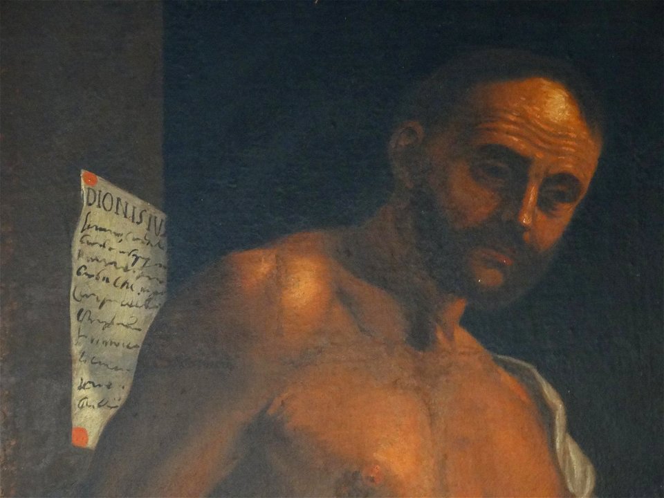 Particolare del dipinto di Mattia Preti, Giustiziere