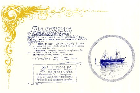 Parthian (steamship) 02. Free illustration for personal and commercial use.