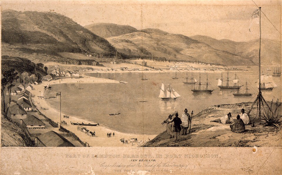 Part of Lambton Harbour, in Port Nicholson, New Zealand 1992-0035-768