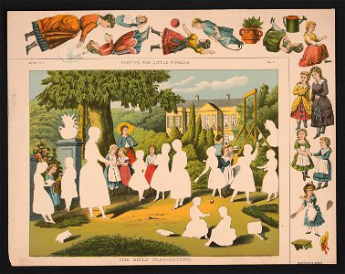 Pastime for little fingers. The girls' play-ground LCCN95504989