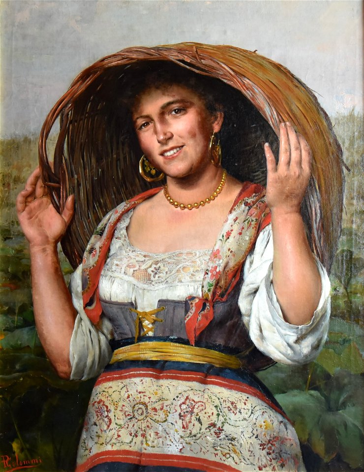 Pasquale Celommi - Ragazza con canestro (CelommiP-57)