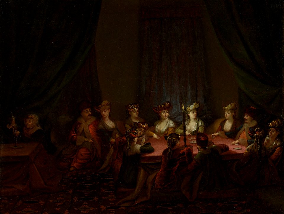 Party of Armenians Playing Cards, Jean Baptiste Vanmour