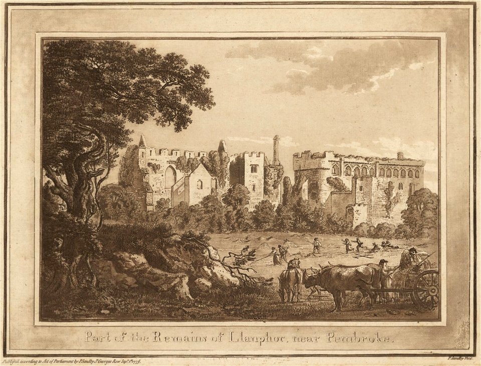 Part of the remains at Llanphor, near Pembroke Septr 1st 1775