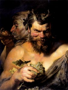 Peter Paul Rubens - Two Satyrs - WGA20303. Free illustration for personal and commercial use.