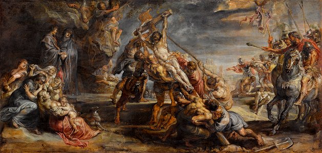 Peter Paul Rubens - The Raising of the Cross (1638)