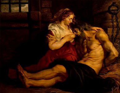 Peter Paul Rubens - Roman Charity - WGA20419. Free illustration for personal and commercial use.
