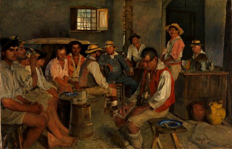 Eilif Peterssen - Siesta in an Osteria in Sora - NG.M.00319 - National Museum of Art, Architecture and Design