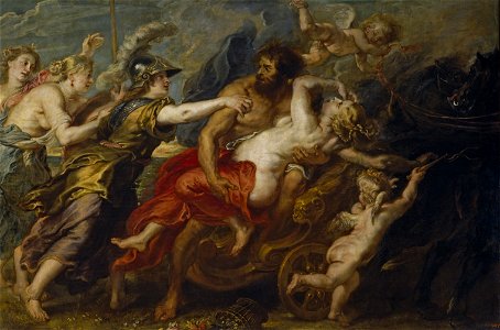 Peter Paul Rubens - The Rape of Proserpina, 1636-1638. Free illustration for personal and commercial use.
