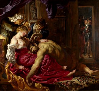 Peter Paul Rubens - Samson and Delilah - WGA20266. Free illustration for personal and commercial use.