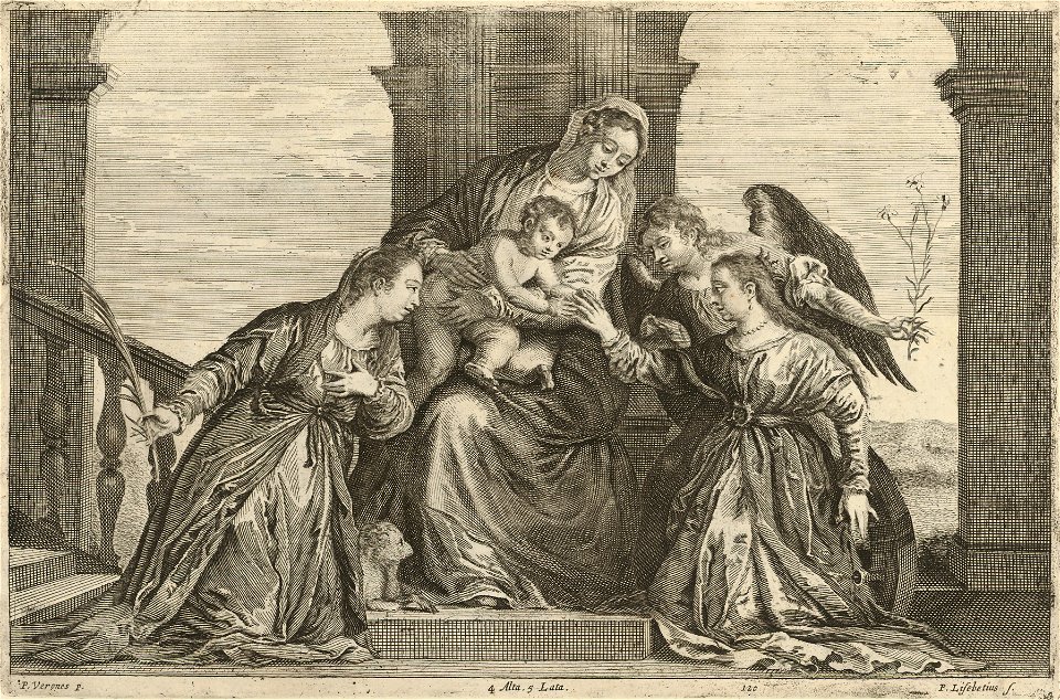 Peter van Lisebetten - Mystic Marriage of St. Catherine SVK-SNG.G 11965-121