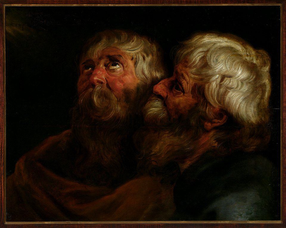 Peter Paul Rubens - Two heads of apostles - M.Ob.580 MNW - National Museum in Warsaw