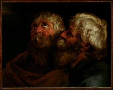 Peter Paul Rubens - Two heads of apostles - M.Ob.580 MNW - National Museum in Warsaw