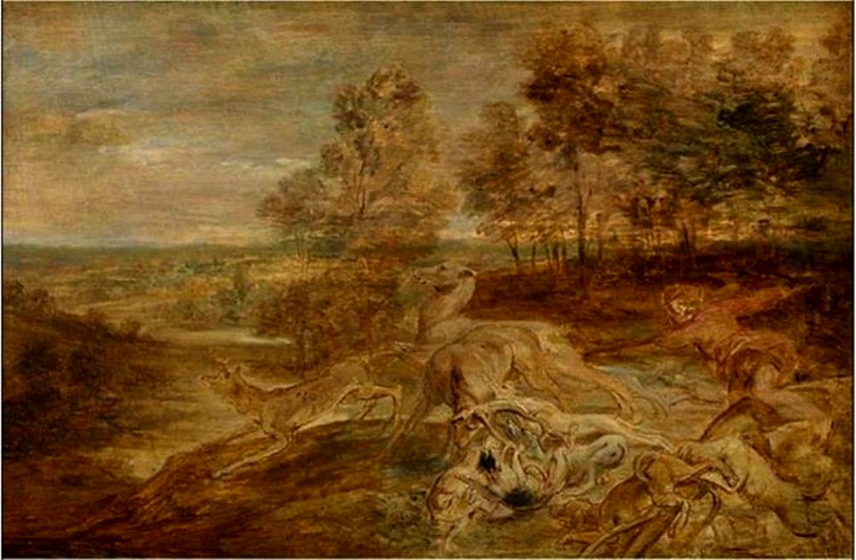 Peter Paul Rubens - Landschap met hertenjacht - 766 - Royal Museum of Fine Arts Antwerp