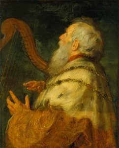 Peter Paul Rubens en Jan Boeckhorst - Koning David speelt de harp - 1043 - Städel Museum. Free illustration for personal and commercial use.