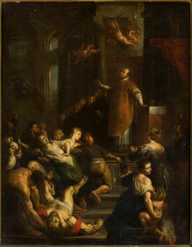 Peter Paul Rubens - Saint before an altar - M.Ob.318 MNW - National Museum in Warsaw