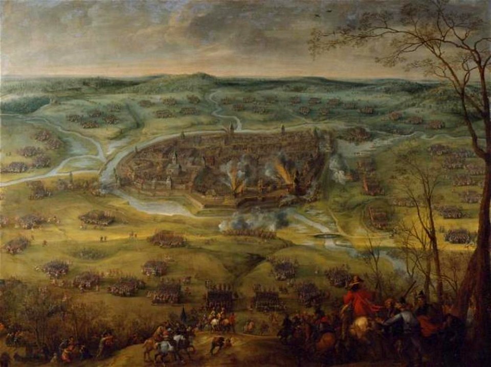 Peter Snayers - Het beleg van de in Neuburg gelegerde Zweedse troepen door Ottavio Piccolomini en aartshertog Leopold Wilhelm, 18-21 maart 1641 - GG 1817 - Kunsthistorisches Museum