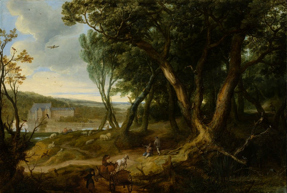 Peter Snayers - Landscape with the castle of Tervuren