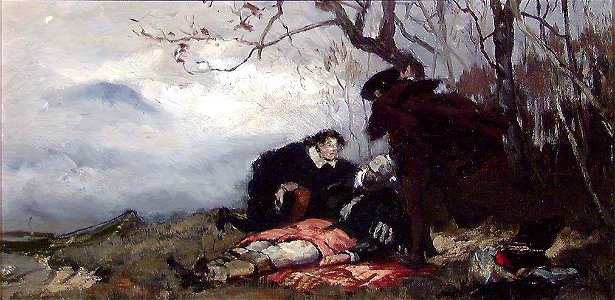 Eilif Peterssen - The Death of Corfitz Ulfeldt - NG.M.01558 - National Museum of Art, Architecture and Design. Free illustration for personal and commercial use.